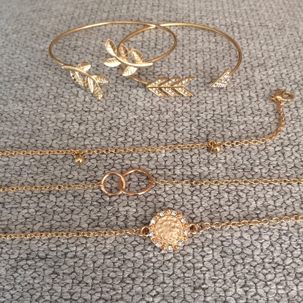 Leaf & Arrow 5Pc Bracelet Set - Picture 2 of 5